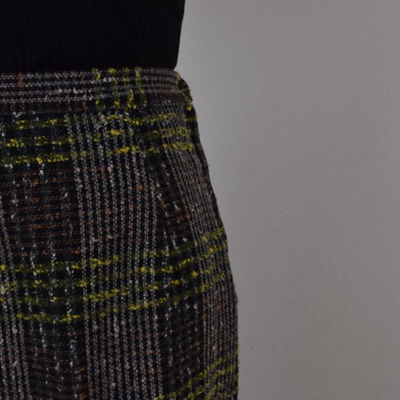 Vintage 70s Plaid Tweed skirt | 26 waist - Picture 6 of 7